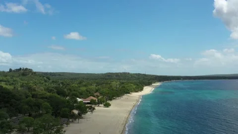 BEACH STRIP DOLLY OUT Stock Footage 130511397