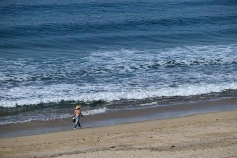 Beach Stroll 1 Stock Photos