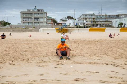 Beach Study Stock Photos