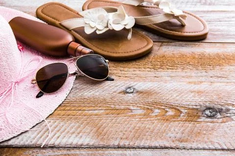 Beach stuff Stock Photos