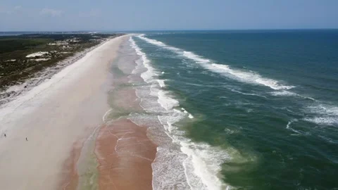 Beach with Stunning Horizon View Stock Footage 243201353