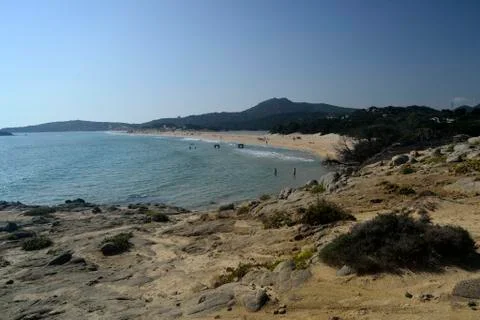 Beach Su Giudeu Stock Photos