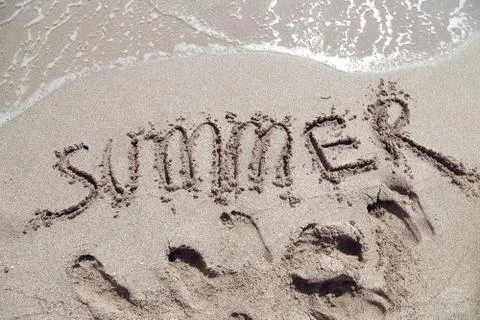 Beach of summer Stock Photos