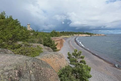 Beach in summer. Stock Photos