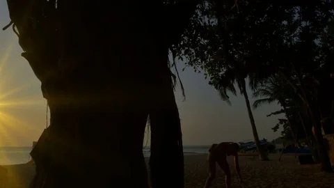 Beach sun light Video stock 75116680