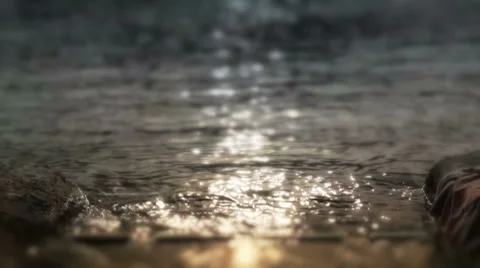 Beach sun reflections Stock Footage 7742959