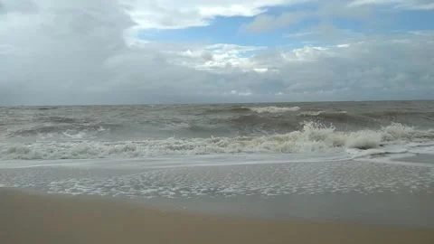 Beach on a sunny afternoon Stock Footage 240446743