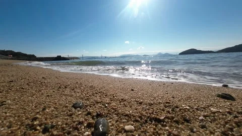 Beach on a sunny day Stock Footage 220427044