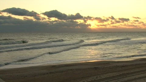 Beach Sunrise 03 Stock Footage 497047