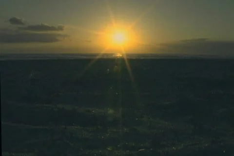 Beach sunrise - 1 Stock Footage 445170