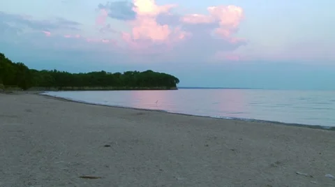 Beach at Sunrise Stock Footage 7899506