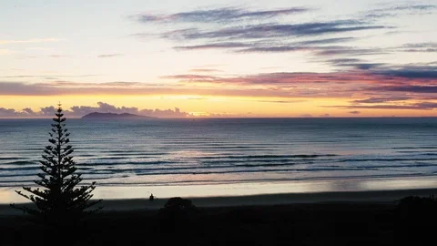 Beach Sunrise Video stock 119665939