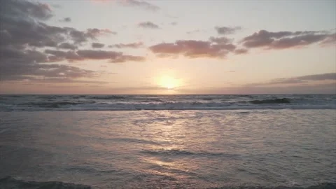 Beach at Sunrise Stock Footage 137871439