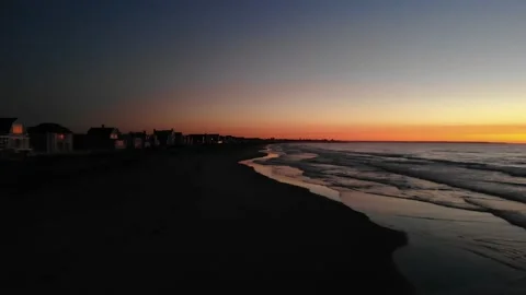 Beach Sunrise Video stock 145938594