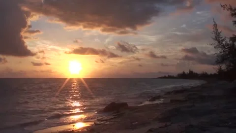 Beach Sunrise Stock Footage 168418229