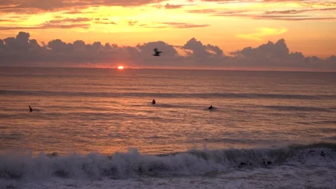 Beach sunrise Stock Footage 168943213