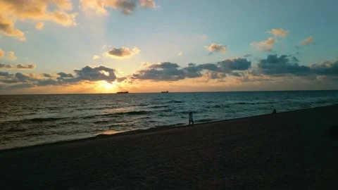 Beach Sunrise Video stock 171440559