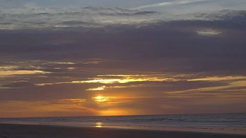 Beach Sunrise Stock Footage 203970557