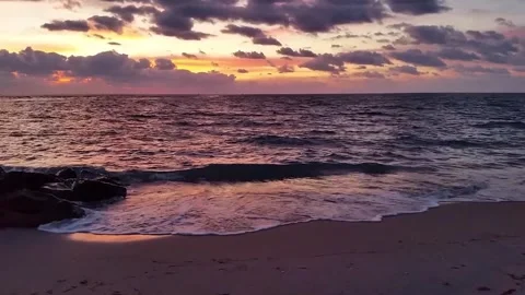 Beach Sunrise Stock Footage 260124830
