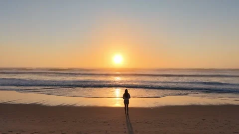 Beach Sunrise Stock Footage 344822842