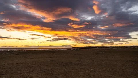 Beach sunrise Stock Photos