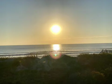Beach sunrise 库存照片