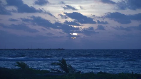 Beach sunrise sunset Stock Footage 108690072