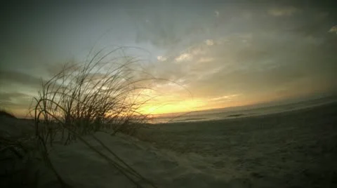 Beach Sunrise Timelapse Stock Footage 10912699