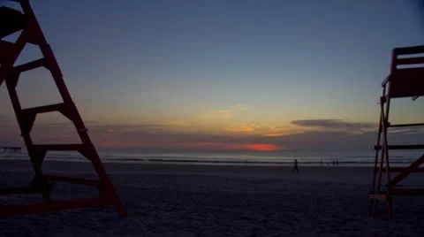 Beach Sunrise Timelapse 스톡 동영상 11461378