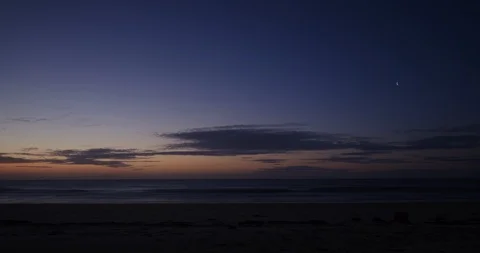 Beach Sunrise Timelapse Stock Footage 124975418