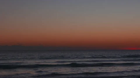 Beach Sunrise Waves Time-lapse 4k Stock Footage 46564094