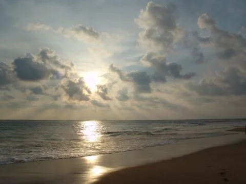 Beach Sunset 02 Stock Photos