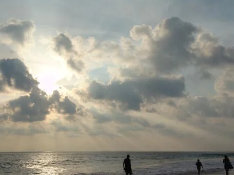 Beach Sunset 05 Stock Photos