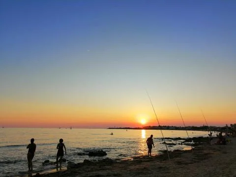 Beach Sunset 2 库存照片