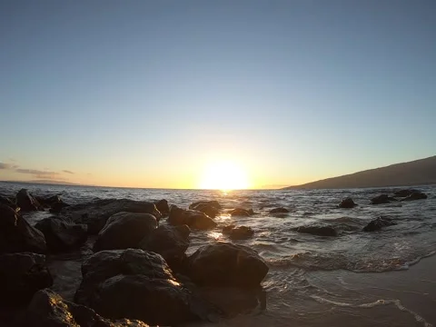 Beach Sunset 2/1/22 Stock Footage 191760331