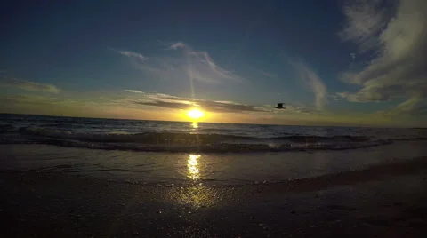 Beach Sunset 4k 動画素材 49090327