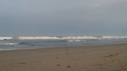 Beach sunset acapulco fly Video stock 92387779