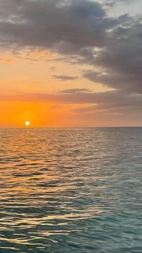 Beach Sunset in the Caribbean Foto stock