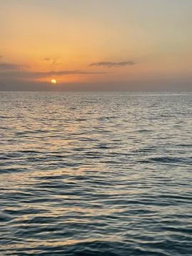 Beach Sunset in the Caribbean Stock Photos