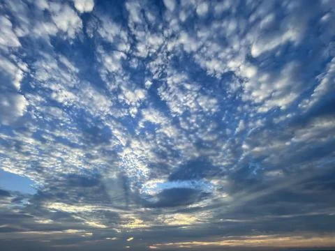 Beach at Sunset with Dramatic Sky Stock Photos