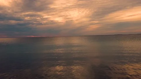 Beach sunset drone footage 스톡 동영상 151303337