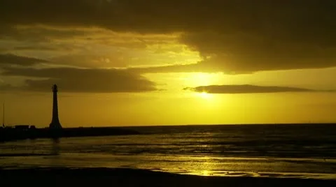 Beach Sunset Stockbeeldmateriaal 10564502