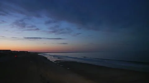 Beach at Sunset Stock Footage 11429483