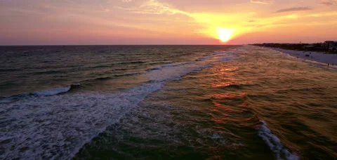 Beach sunset Stock Footage 67341175