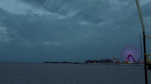 Beach on sunset Stock Footage 76360235