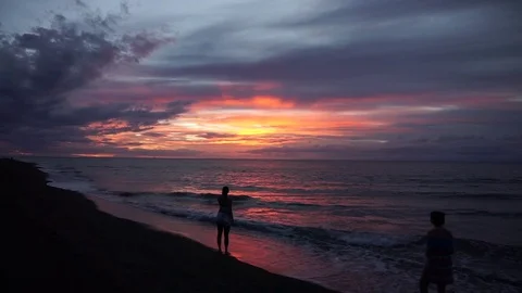 Beach Sunset 動画素材 77525924