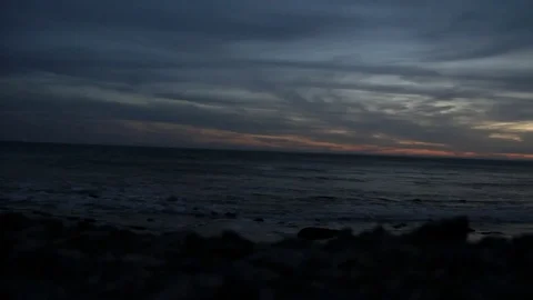 Beach sunset Stock Footage 83247397