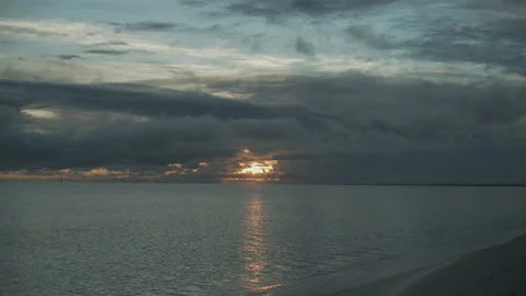 Beach Sunset Video stock 134177382