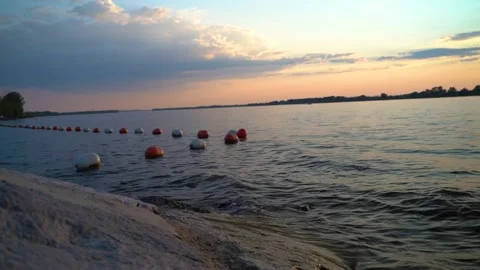 Beach sunset Stock Footage 134959273