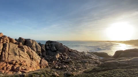 Beach sunset Stock Footage
